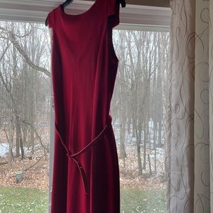 This is a red say something dress